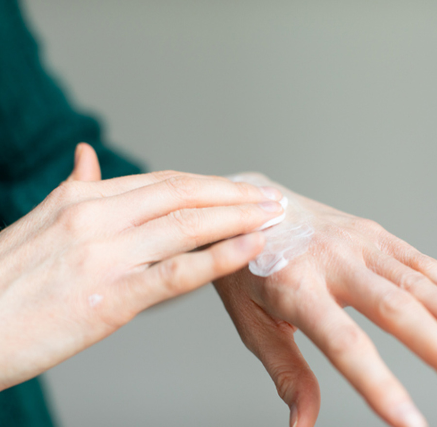 a close up of a hand